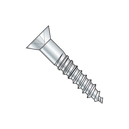 Titan Fasteners Wood Screw, #4, 1/2 in, Zinc Plated Steel Flat Head Phillips Drive, 100 PK HHA44016